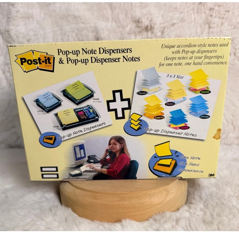 3M Post-it Pop-up Note & Flag Dispenser DS100 Desktop Organizer Sealed New